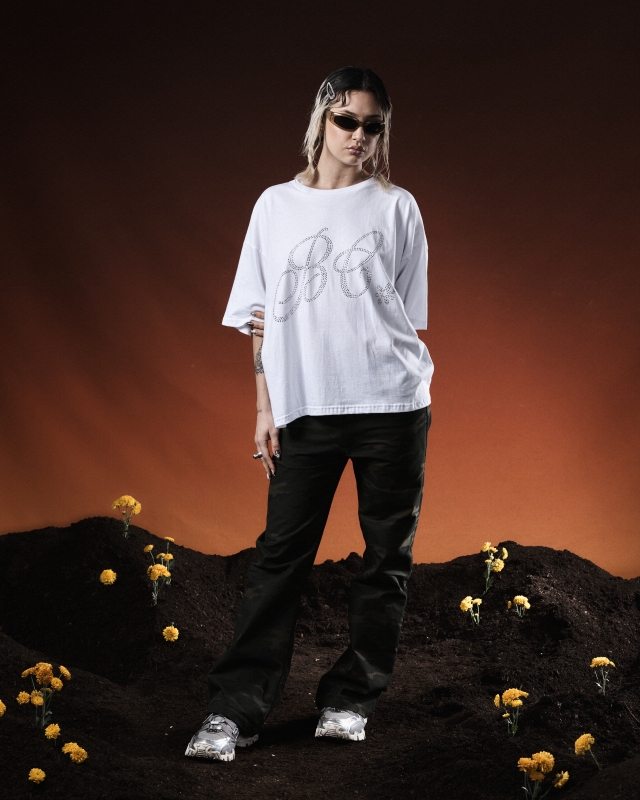 Remera Brillitos Blanca
