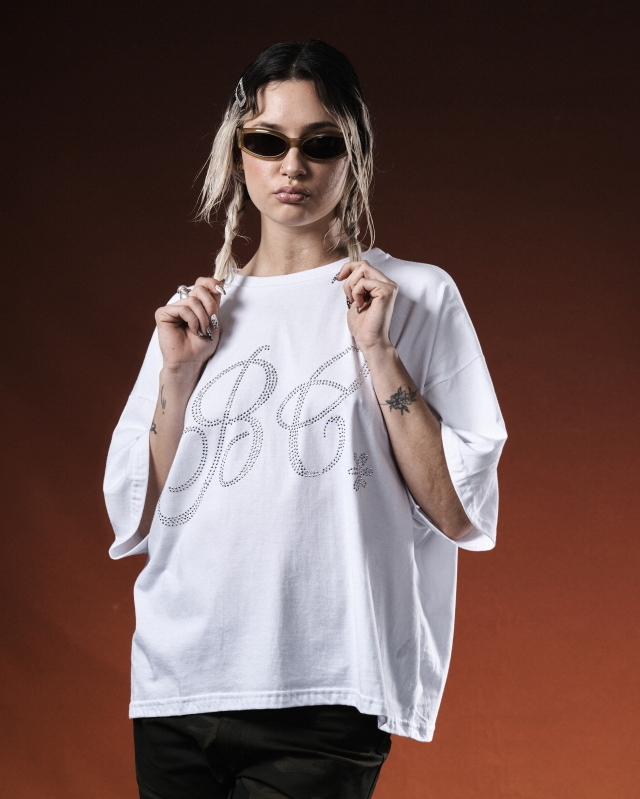 Remera Brillitos Blanca