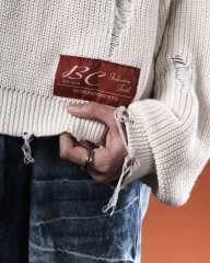 Sweater Destruido Off White