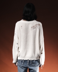 Sweater Destruido Off White