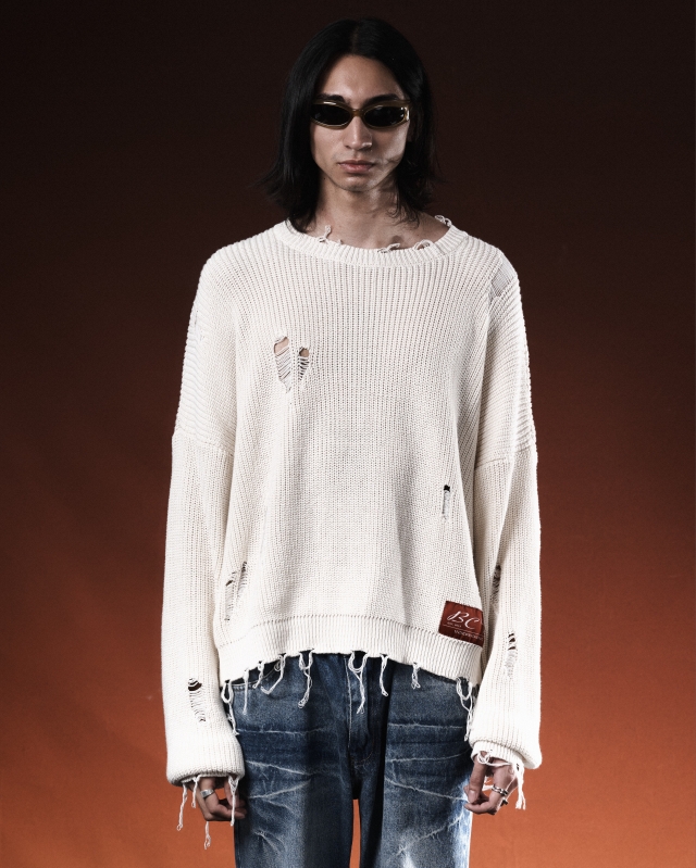 Sweater Destruido Off White