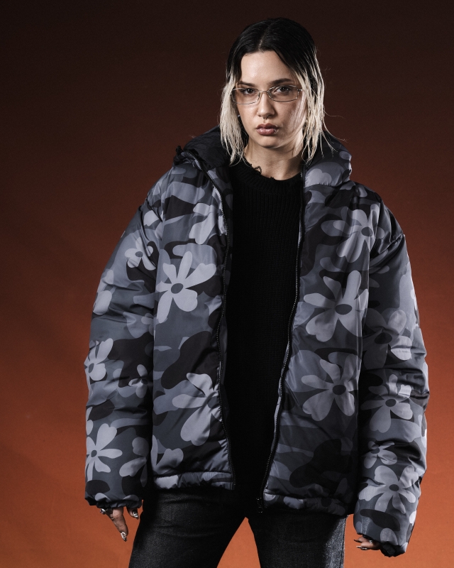 Campera Puffer Negra
