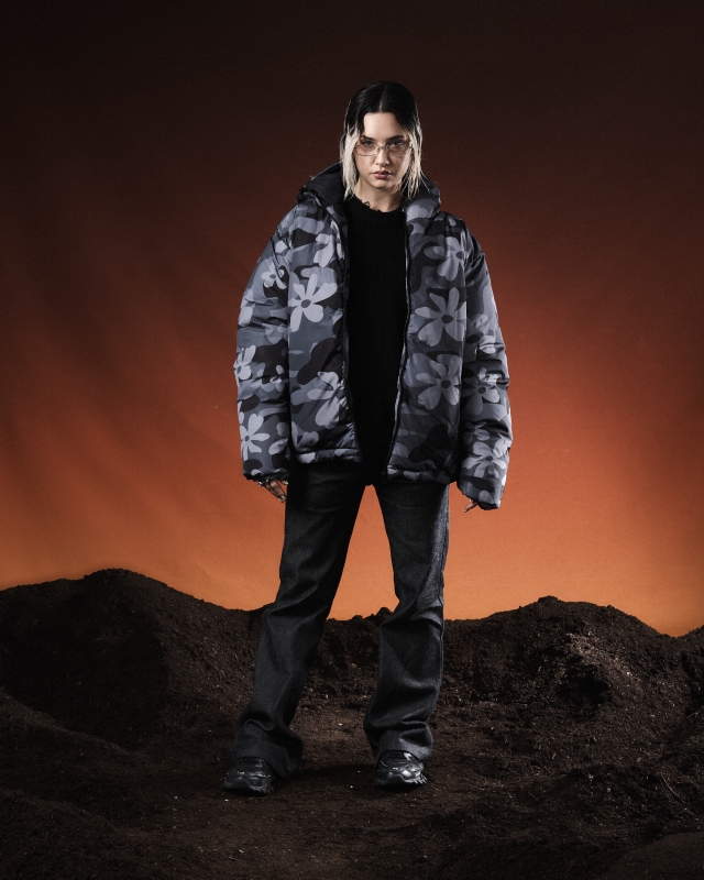 Campera Puffer Negra