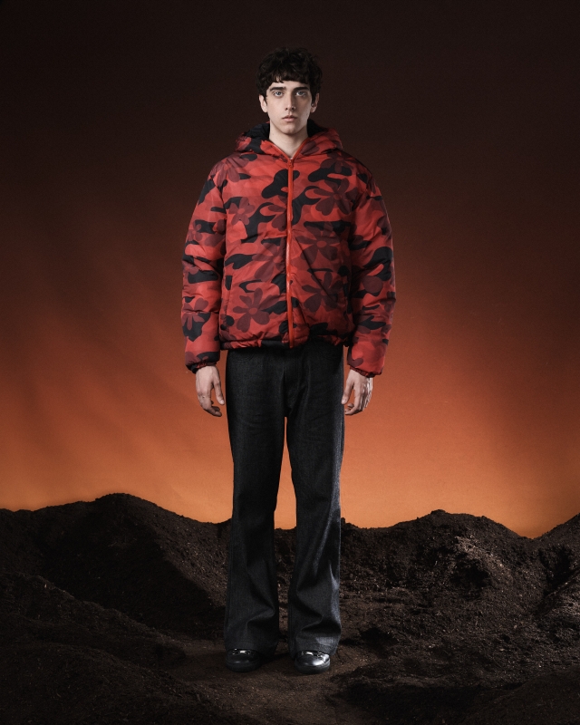 Campera Puffer Roja