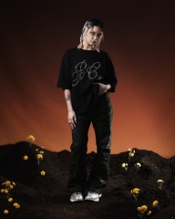 Remera Brillitos Negra