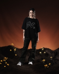 Remera Brillitos Negra