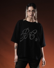 Remera Brillitos Negra