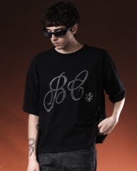 Remera Brillitos Negra