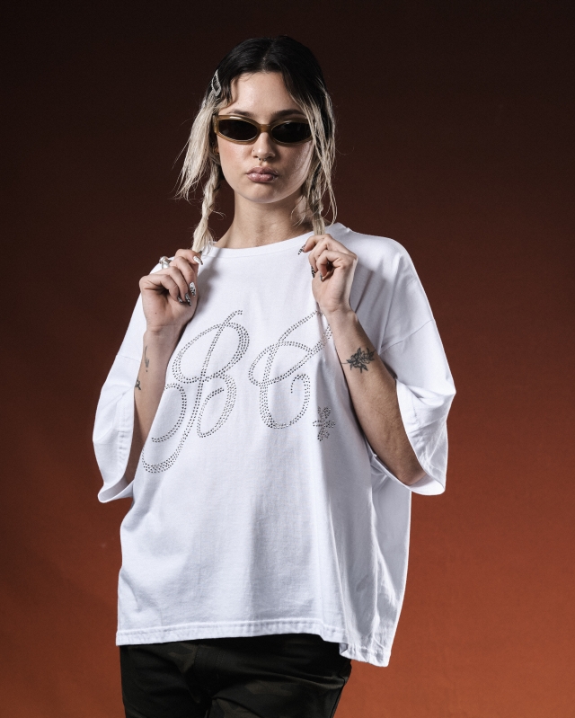 Remera Brillitos Blanca