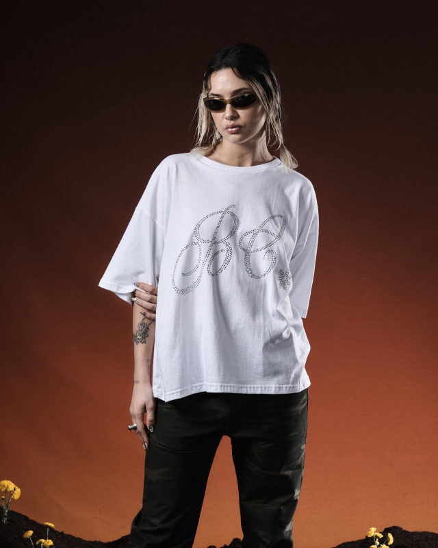 Remera Brillitos Blanca