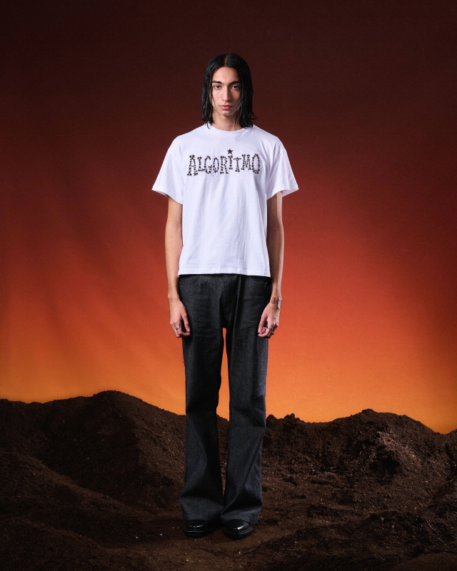 Remera Algoritmo Blanca