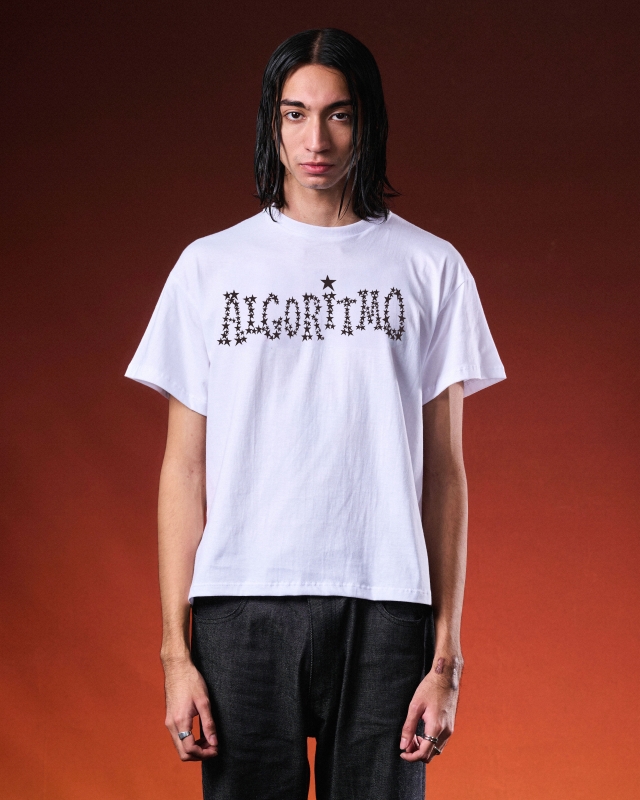 Remera Algoritmo Blanca
