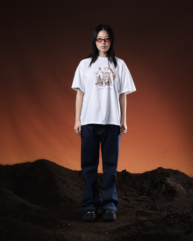 Remera Gatito Blanca