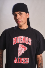 Remera Pizza Negra