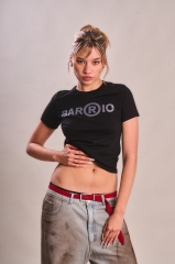 Baby Tee Barrio Negra