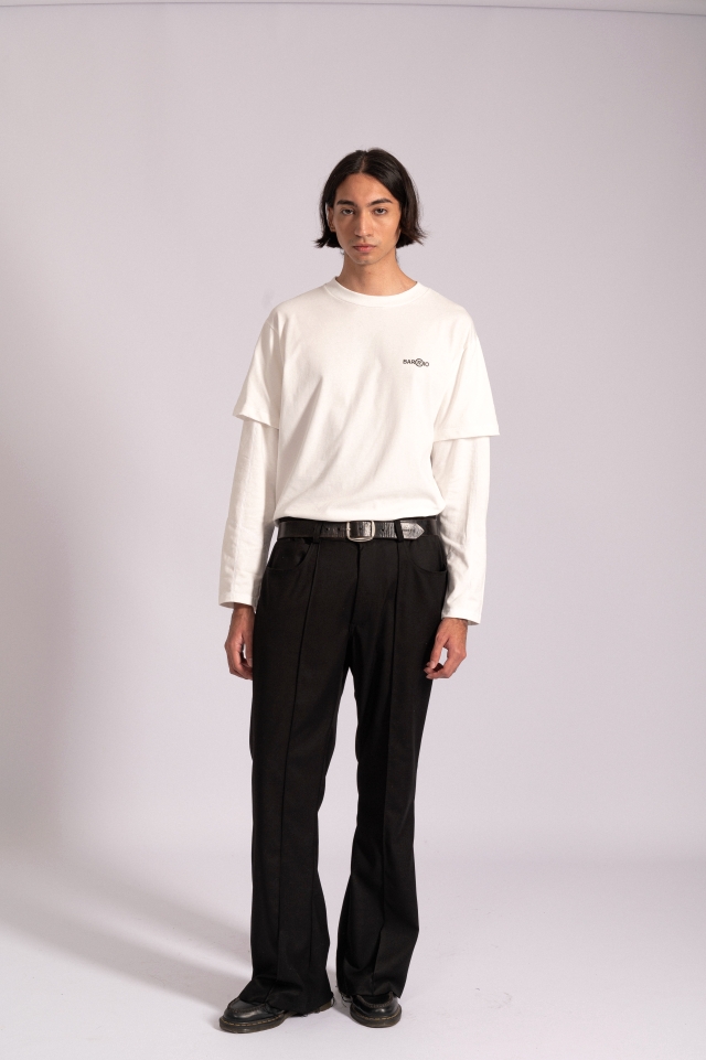 Remera AZ Manga Larga Blanca